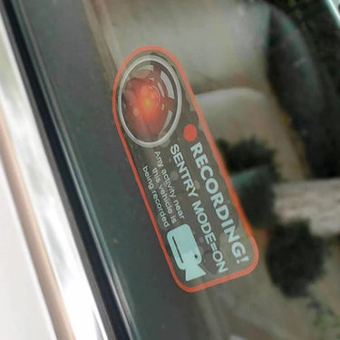 Pegatina seguridad alarma simula